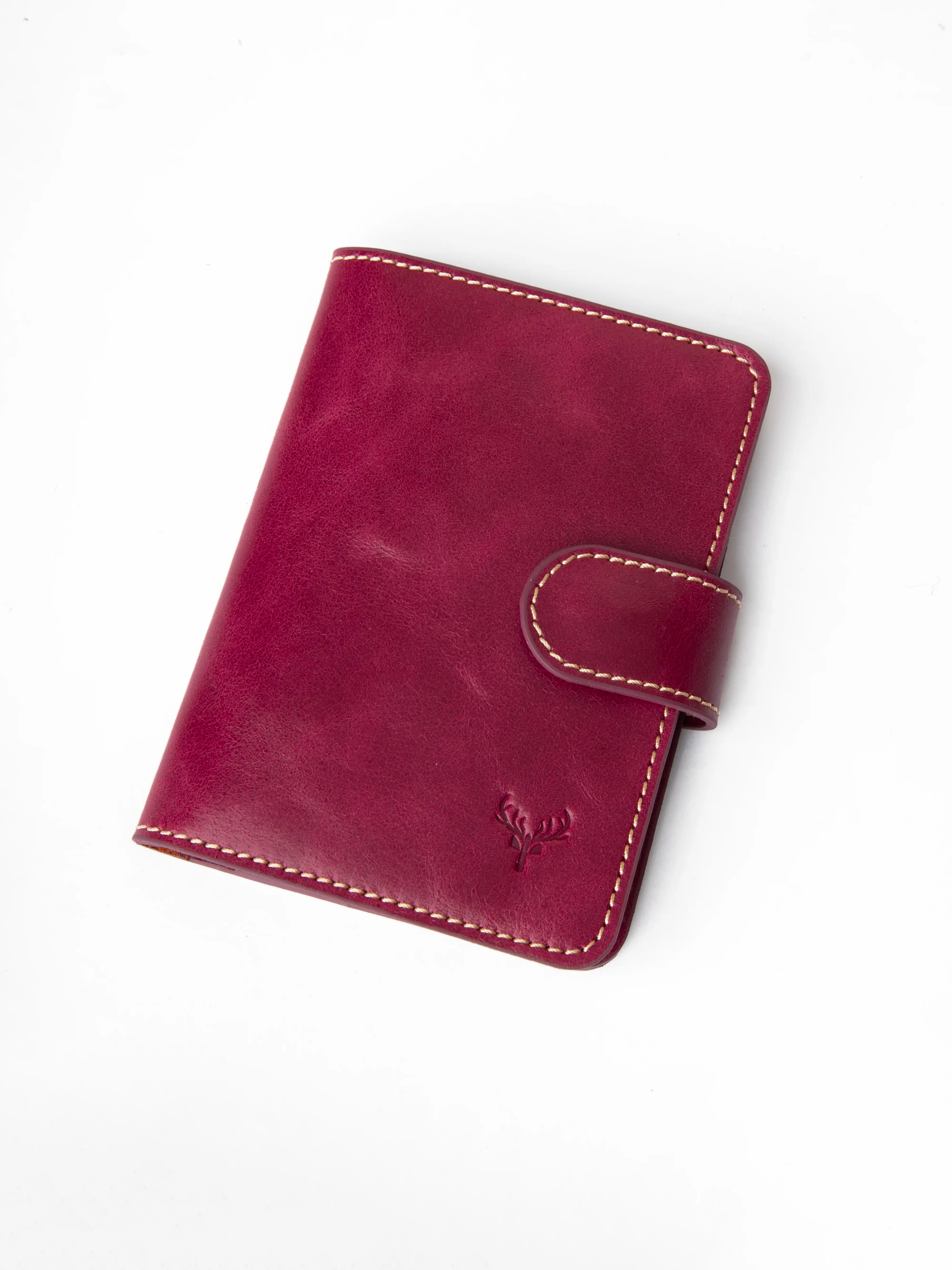 Boveado Passport Wallet – Wine Red