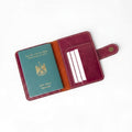 Boveado Passport Wallet – Wine Red