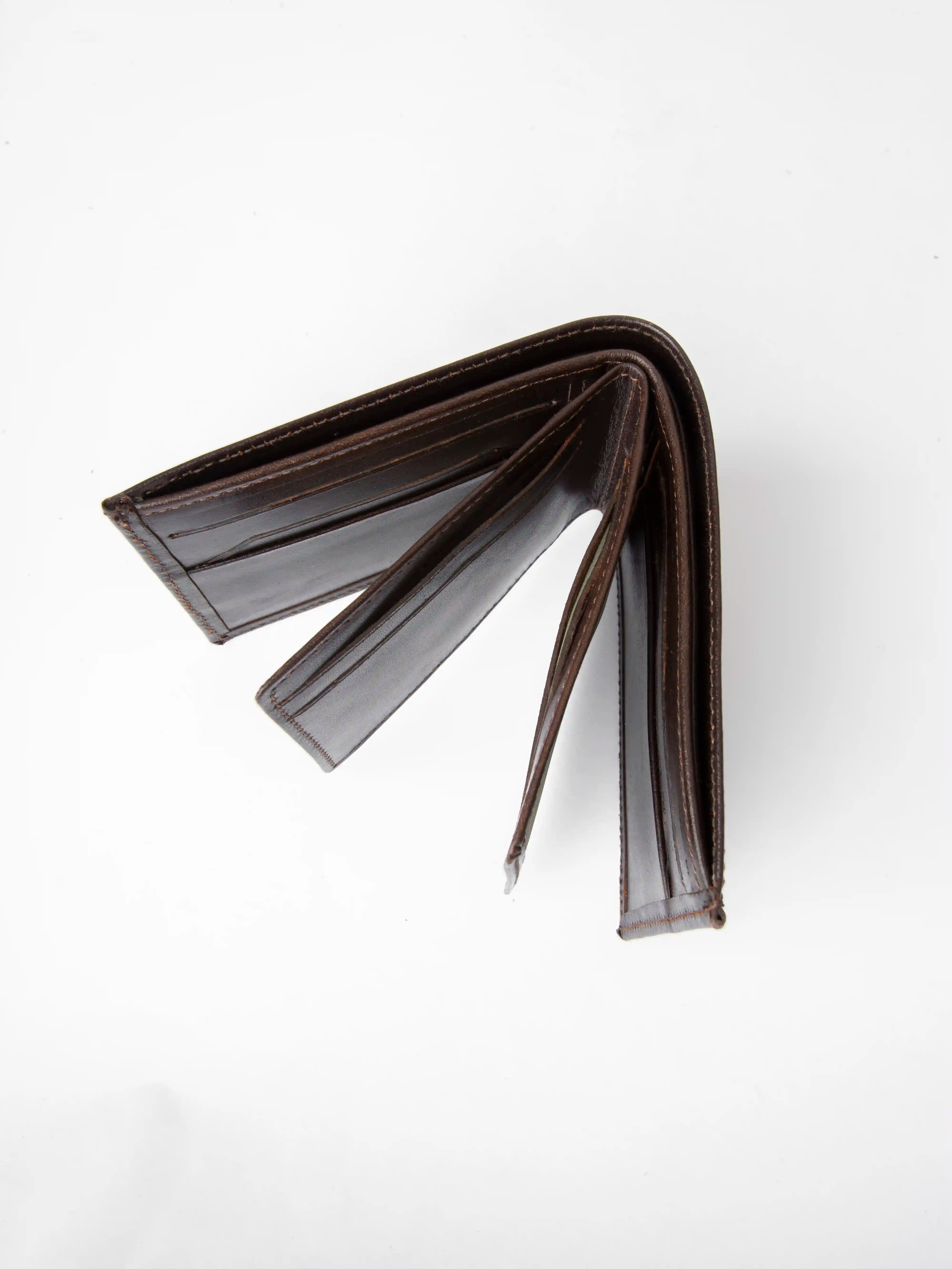 Classic Bifold Wallet – Dark Brown